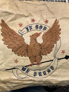 In God We Trust Vintage Embriodery