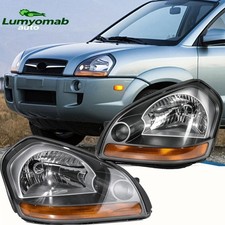 For 2005-2009 Hyundai Tucson Halogen Headlights Headlamp Driver Passenger Side For 2005-2009 Hyundai Tucson Halogen Headlights Headlamp Driver Passenger Side