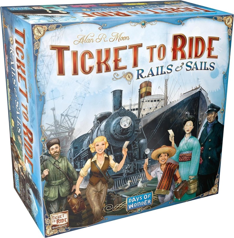 Days of Wonder: Ticket to Ride Rails and Sails Board Game