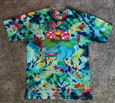 Venusaur Tie Dye Kirkland Large Unisex handmade one-of-a-kind pokemon 