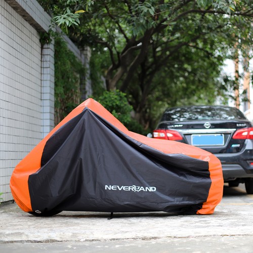 X-Large Motorcycle Rain Cover Heavy Duty Waterproof Storage Protection Outside - Bild 9 von 21