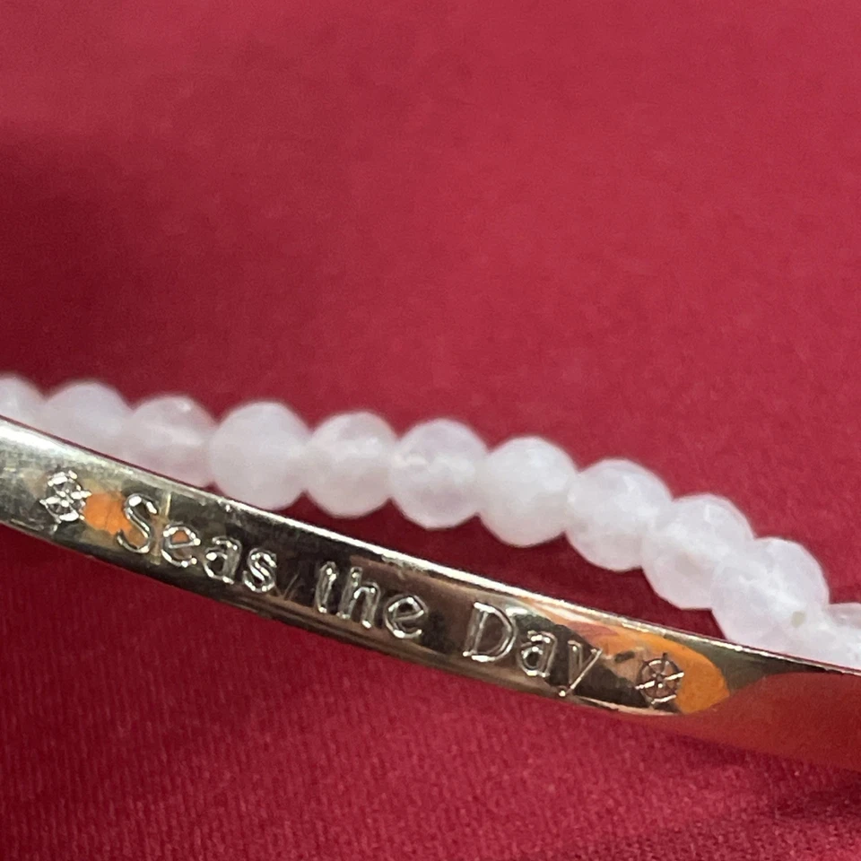 Brazalete de cuentas rosas Thomas Sabo Love Bridge curvado mares el día 925 chapado en oro Foto 2 de 4