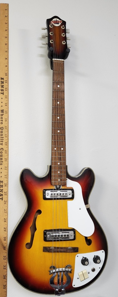 Vintage 1960's Teisco Del Rey EP-7 Semi-Hollow Electric Guitar