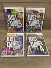 Nintendo Wii Just Dance Game Bundle Lot Of 2014. 2015. 2016. JD 4. Tested!