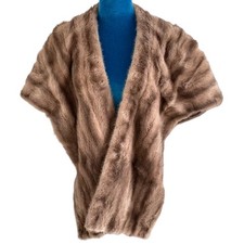 Vintage 1950's Blonde Mink Fur Stole Fuhrmans Beverly Hills