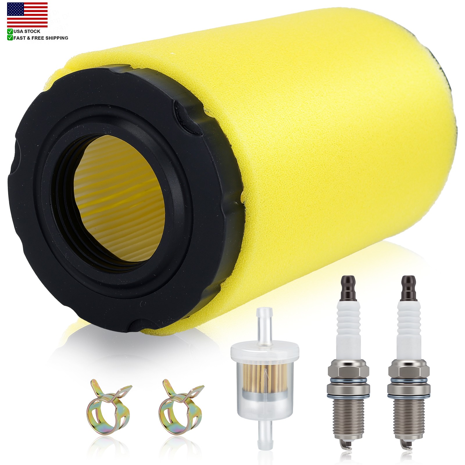 793569 793685 Air Filter Kit for BRIGGS STRATTON 4241 5415 Intek Series ...