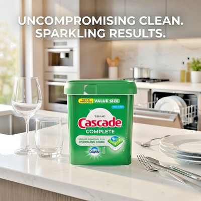  Cascade Complete Dishwasher Detergent   Fresh Scent, 100 Count