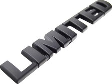 Metal Black Limited Emblem Badge Exterior Trim Decal Side Rear Trunk Black