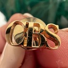 VTG TIFFANY & CO. Gold Washed Sterling Silver ''CBS'' Tie Tack Network Station — photo 1
