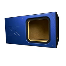12" Blue Super Weave Pattern Kicker Solo X box-1"- MDF All Around -Heavy Duty Te