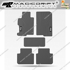 For 13-17 Honda Accord Sedan Gray Latex Floor Mats All Season Carpets 5pcs Set For 13-17 Honda Accord Sedan Gray Latex Floor Mats All Season Carpets 5pcs Set