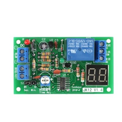 DC 12V Relais Timer Modul Digital LED Countdown 1-99s Min Zeitschalter
