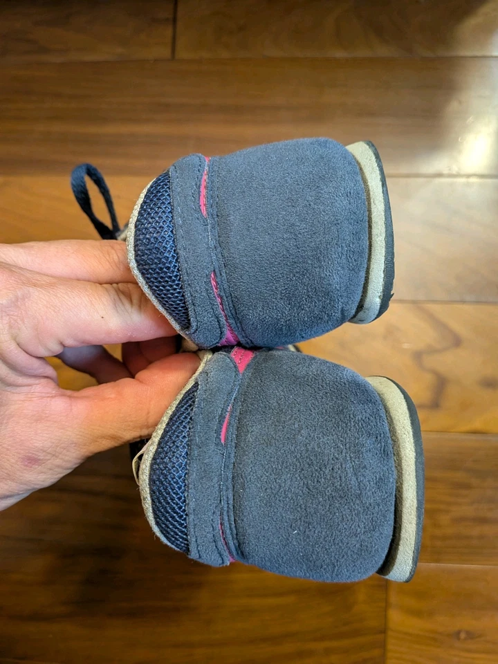 Onitsuka Tiger Serrano US Women's sz 6 Navy Blue Pink Low Profile Sneakers Shoes - Image 4 of 4