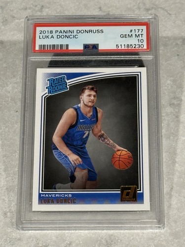 2018-19 Panini Donruss RATED ROOKIE Luka Doncic PSA 10!  #177 (RC)