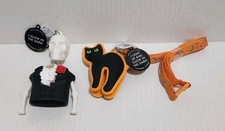 Bath Body Works Halloween Pocketbac Hand Sanitizer Holder Set Cat Skeleton