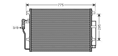 VNA5277D AVA Condenser FIT VW CRAFTER 30 (2006) 2.5 TDI