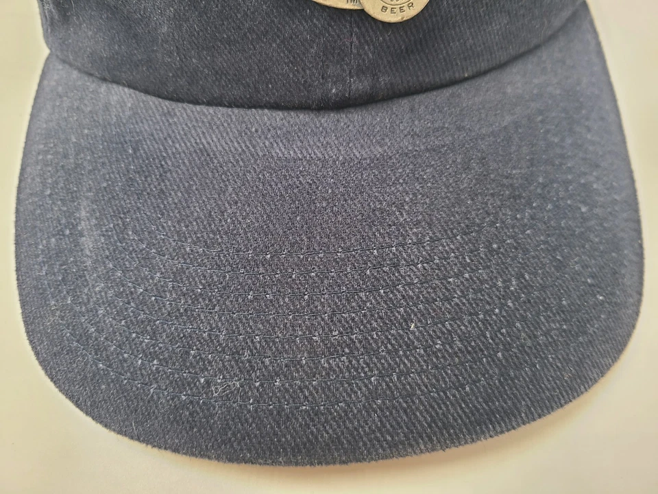 Gorra Miller Lite Metal Logo Ajustable Algodón Informal Cerveza Papá Hombres Mujeres Azul Foto 3 de 4