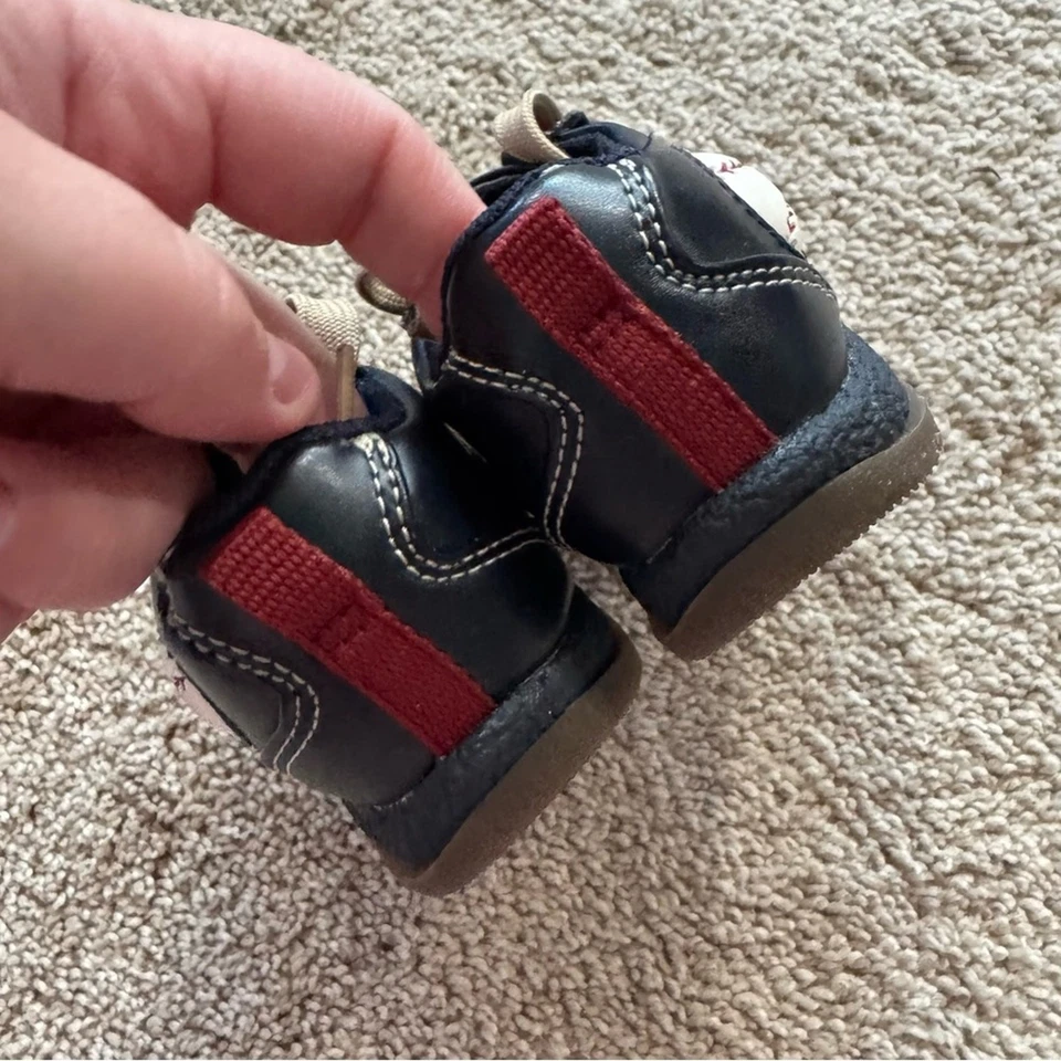 Circo Bebés Niños Zapatillas con Cordones Zapatos Talla 3 Béisbol Costuras Slugger Deportes Foto 4 de 4