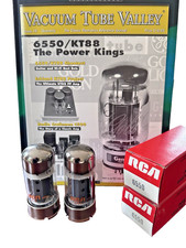 Matched Pair Sylvania 6550   NIB/NOS in RCA B...