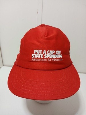 Vintage Put A Cap On State Spending Minnesotans For Minnesota Snapback Cap Hat