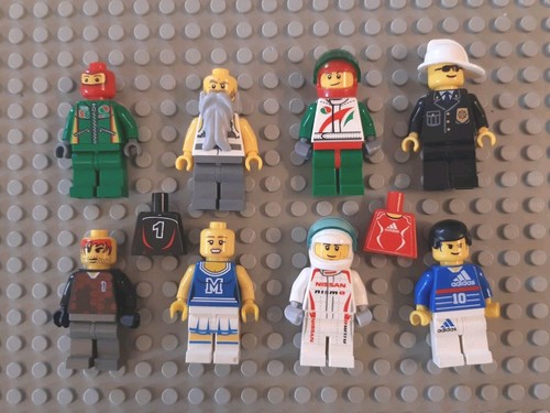 LEGO MINIFIGURES 8 omini assortiti - Varie serie e periodi. K03