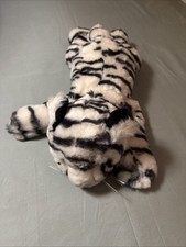 Vtg Animal Alley Realistic White Tiger 18" Toys R Us Floppy Plush Retired