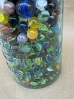 MARBLES in Half Gallon JAR vintage jar filled with marbles 7 pounds 10 ounces — photo 7