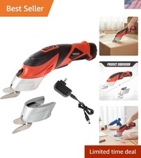 Electric Scissors Cordless Fabric Leather Carpet Cardboard Cutter 3.6V