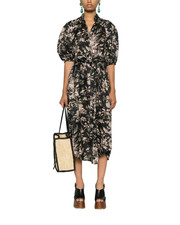 Zimmermann Midi Dress - Size 2 12AU/UK-10US Linen Mockingbird Kaftan Worn Once 