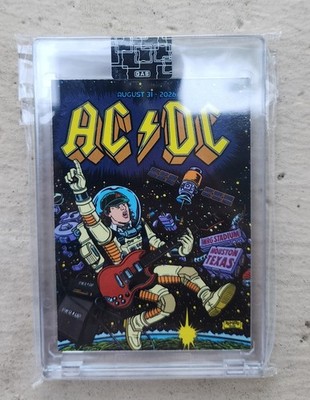 Ac/Dc Power Up tour exclusive Houston 2026 Gas trading Card Sealed angus young