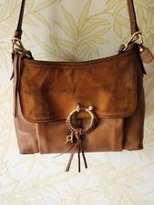 See By Chloé Brown Shoulder Bag w/ Tassel Zi...
