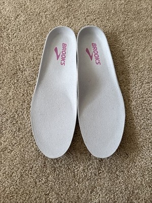 Grey And Pink Brooks Women s Replacement Insoles Size 11 Wide D