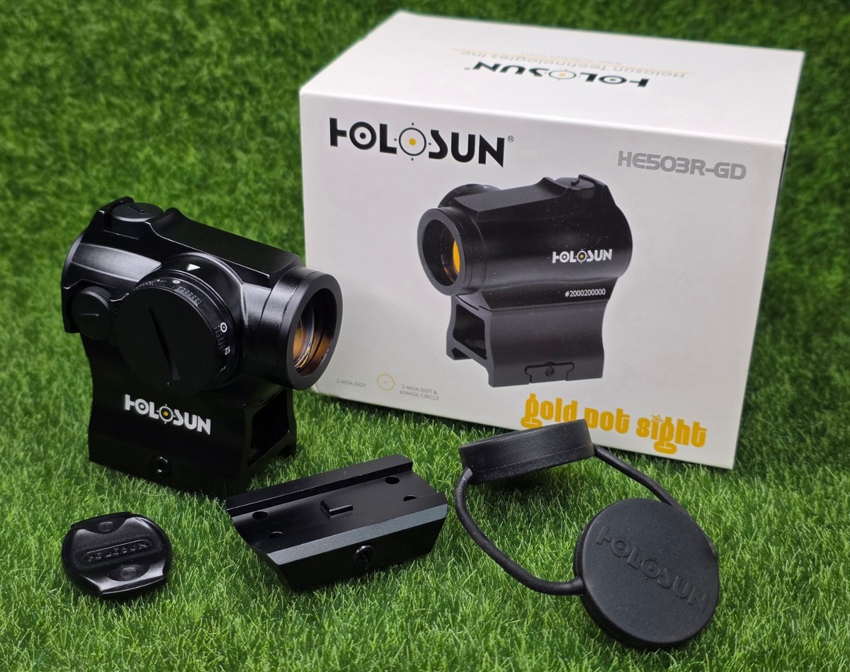 HOLOSUN HE503RGD Gold Circle Dot Tactial Sight - Black for sale