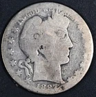 1897-O 50C BARBER SILVER HALF KM# 116 Grade: AG A7937