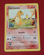 Pokemon TCG - Charmander - 46/102 1999-2000 4th Print UK - Base Set VLP