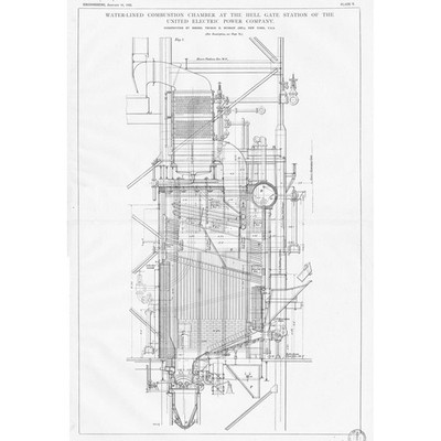 United Electric Power Co Hell Gate Station New York 3x Vintage Prints 1925