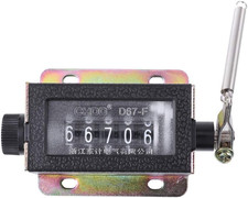 D67-F 5 Digit Mechanical Pull Stroke Counter Manual Reset Tally for Machinery Te