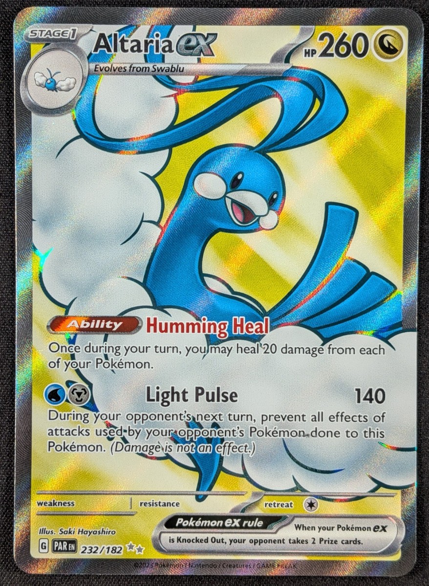 Altaria EX Paradox Rift Full Art Ultra Rare Pokemon Card 232/182
