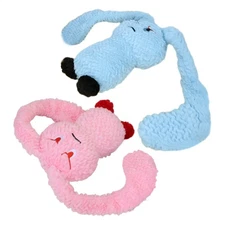 Squeaky Dog Toys Rabbit Design Plush Sound Pet Toys Portable Stuffed 