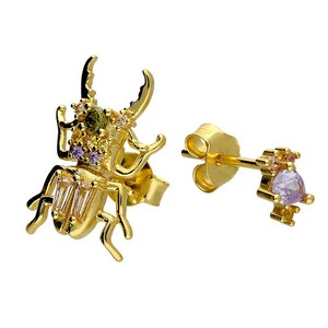 Authentic Enchanted Scarab Beetle Studs Gold Plated Astral Guardians