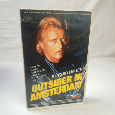 Outsider in Amsterdam - VHS Video Kassette Film - skyline Grossbox - sehr rar #C