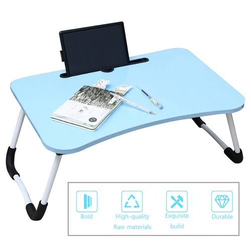 Foldable Bed Tray Lap Desk Dormitory Dining Table Non-slip Leg Kids Mini Table - Picture 10 of 19
