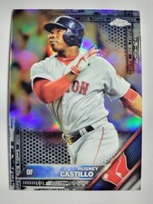 Rusney Castillo 2016 Topps Chrome #127 Black Refractor Red Sox