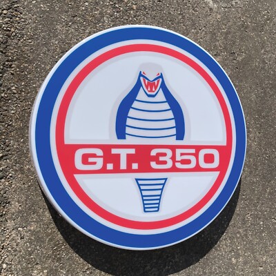 SHELBY COBRA GT350 LED BELEUCHTET BELEUCHTET GARAGE SCHILD AUTOMOBILIA MUSTANG