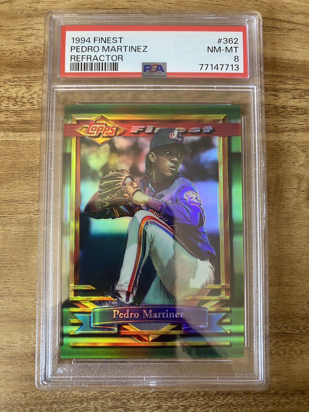 1994 Finest #362 Pedro Martinez Refractor PSA 8 NM-MT