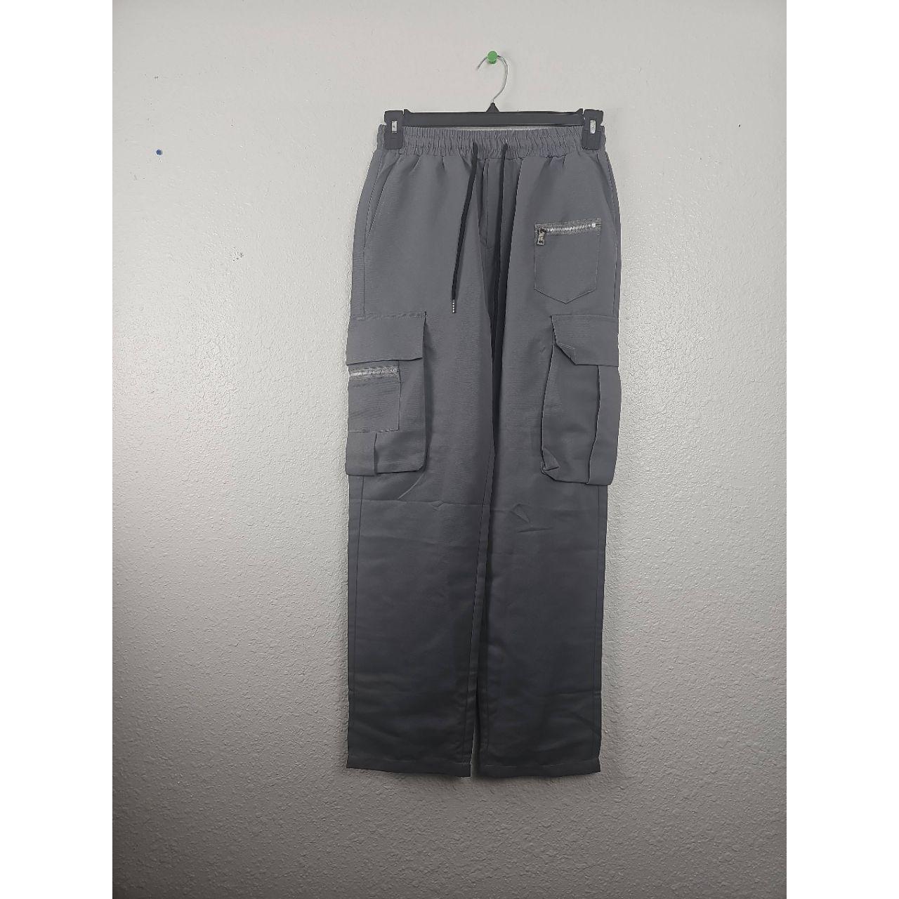 Infinity Shein Manfinity Gray Drawstring Cargo Sc… - image 2