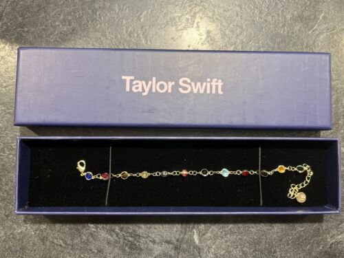 TAYLOR SWIFT 18K Gold Plated Bejeweled Midnights Bracelet Official 💎 Ships ASAP - Picture 1 of 4