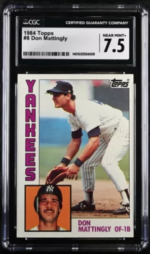 1984 Topps #8 Don Mattingly RC  CGC 7.5 - 1401020504008
