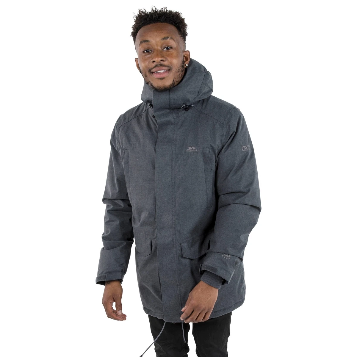 Trespass long sales waterproof jacket