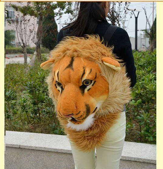 Buy 3D Effect Lion Head Backpack, Lion Lover Kid's Backpack, Lion Zipper  Pull Backpack, Large Teen Child Backpack, Realistic Lion Backpack Online in  India - Etsy